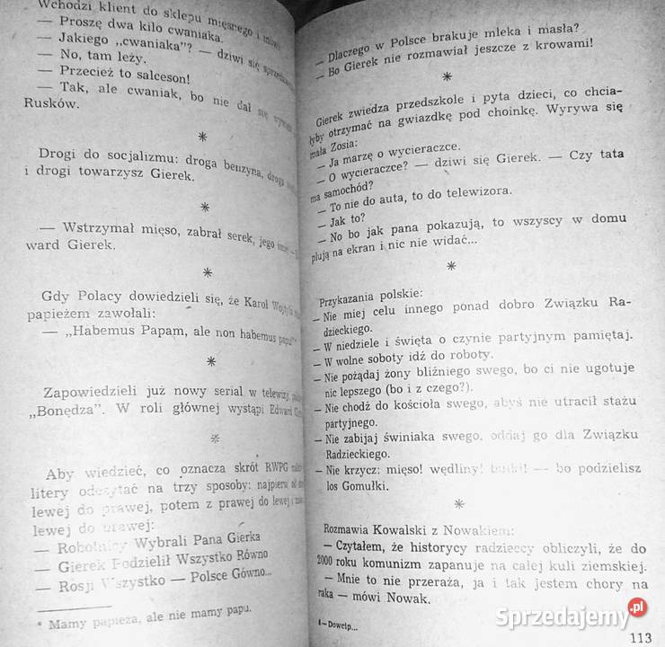 Dowcip surowo wzbroniony Aantologia polskiego lubelskie Chełm sprzedam