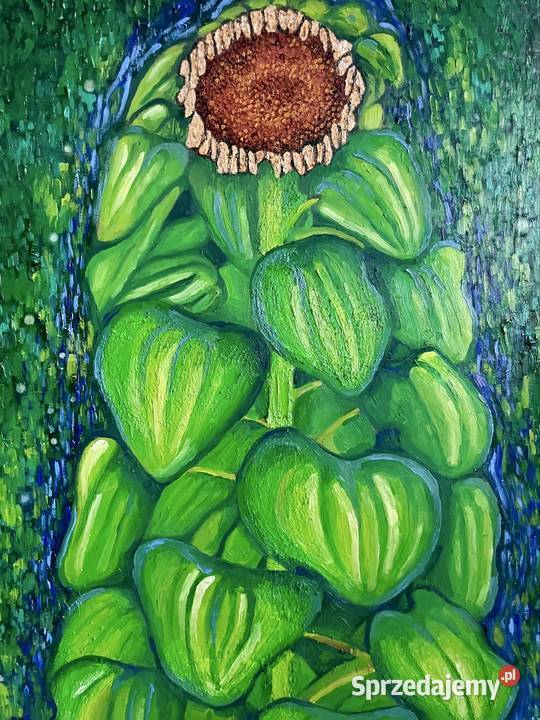 Obraz olejny na płótnie Słonecznik łódzkie Łódź