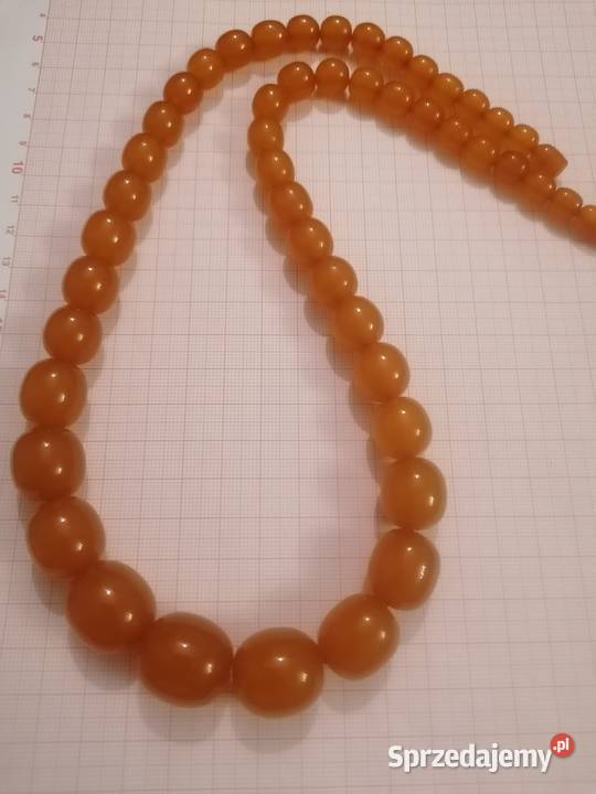 Naszyjnik bursztyn oliwki 68gr Białystok