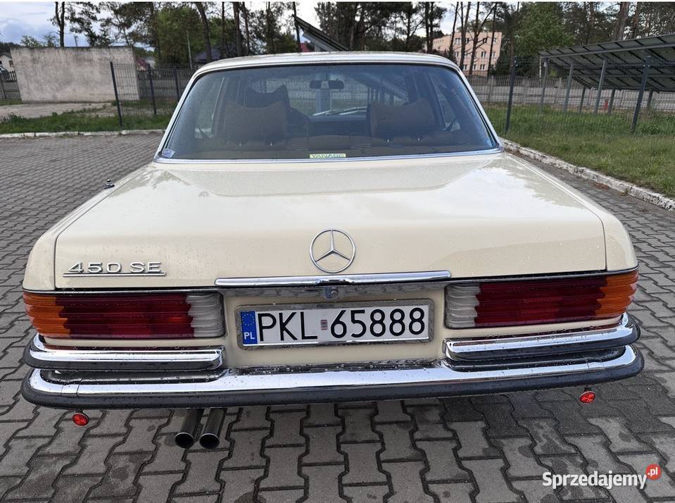 Mercedes S450SE W116 klima Biale Tablice wielkopolskie Koło