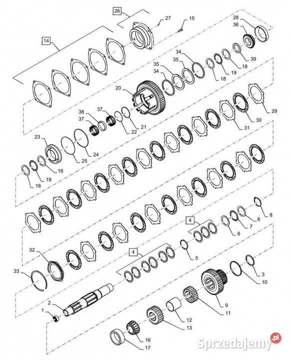 Holland T6090 Koło zębate 87439841 Pozostałe