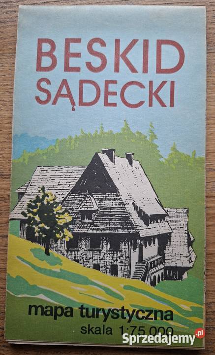 Beskid Sądecki mapa turystyczna 1 75 000 małopolskie Kraków
