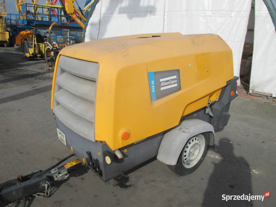 Sprężarka śrubowa przewoźna Atlas Copco XAS88 wielkopolskie Pleszew