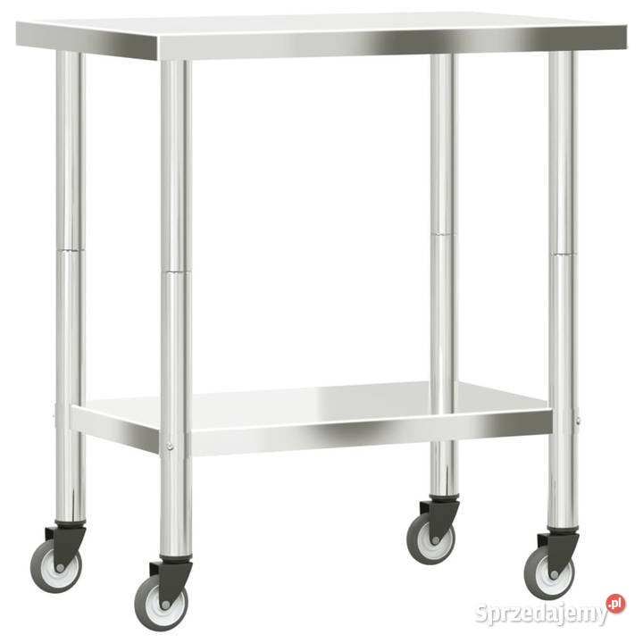 Kuchenny stół roboczy na kółkach 825x55x85 stal sprzedam