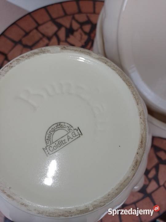 Zestaw toaletowy Bunzlau Przedwojenny Kielce