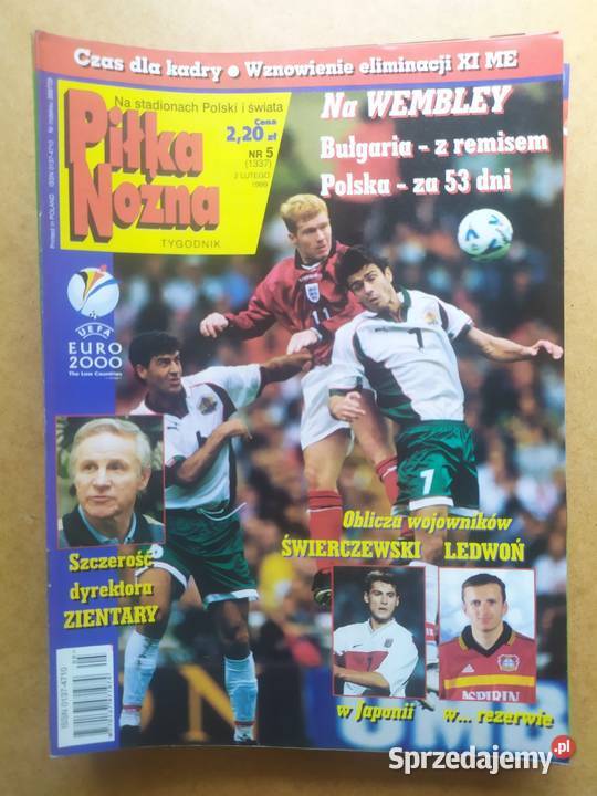 Tygodnik Piłka Nożna rocznik 1999 kompletny Łódź