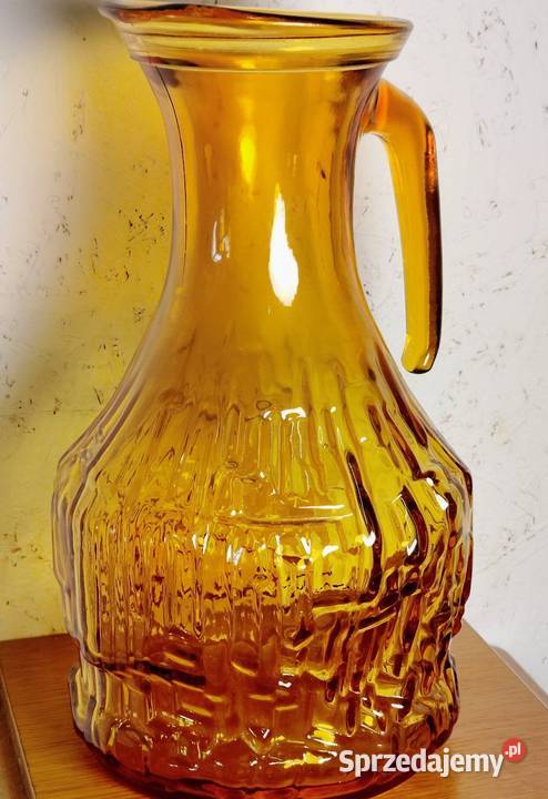 Dzbanek szklany włoski lata 70te Radłów