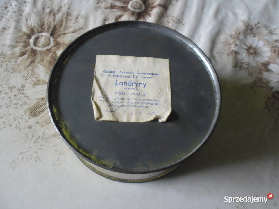 Pedełko metalowe landrynach Syrena w Warszawie Zwoleń