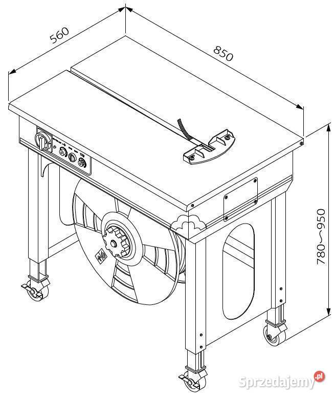 Wiązarka bandownica półautomatyczna do taśm PP Wiskitki