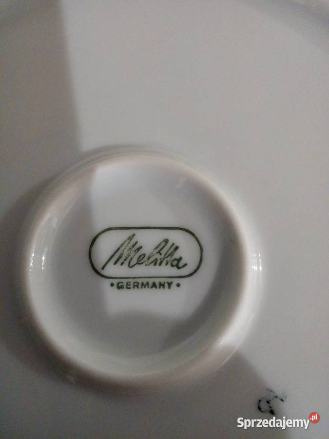 Piękny stary serwis do kawy firmy Melitta Porcelana i szkło
