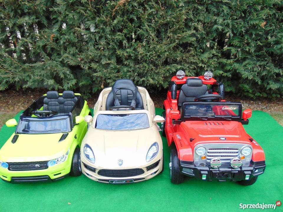 Czerwony Elektryczny JEEP samochód na akumulator Piekoszów