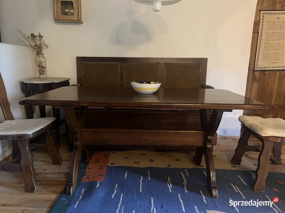 Sprzedam komplet retro mebli dębowych stół 5 Obory