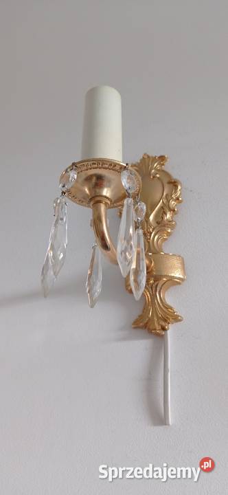 Stary Mosiężny kinkiet klinkiet Włocławek