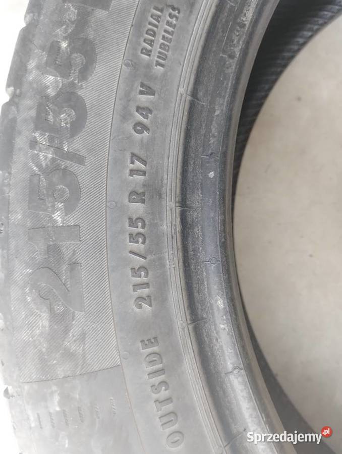 Opony Continental 21555 r17 4 sztuki sztukę lato Motoryzacja Rozbórz Długi sprzedam