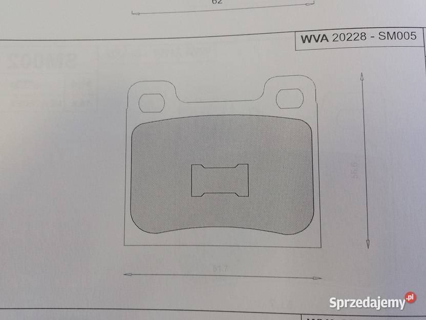 Klocki hamulcowe kpl przód pasuje do AUDI 50 80 osobowe Olsztyn