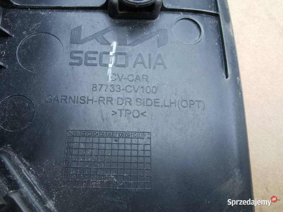 Listwa drzwi tył lewa kia ev6 21 87733CV100 Sieraków