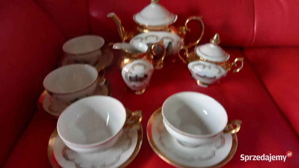 Stary piekny serwis porcelana