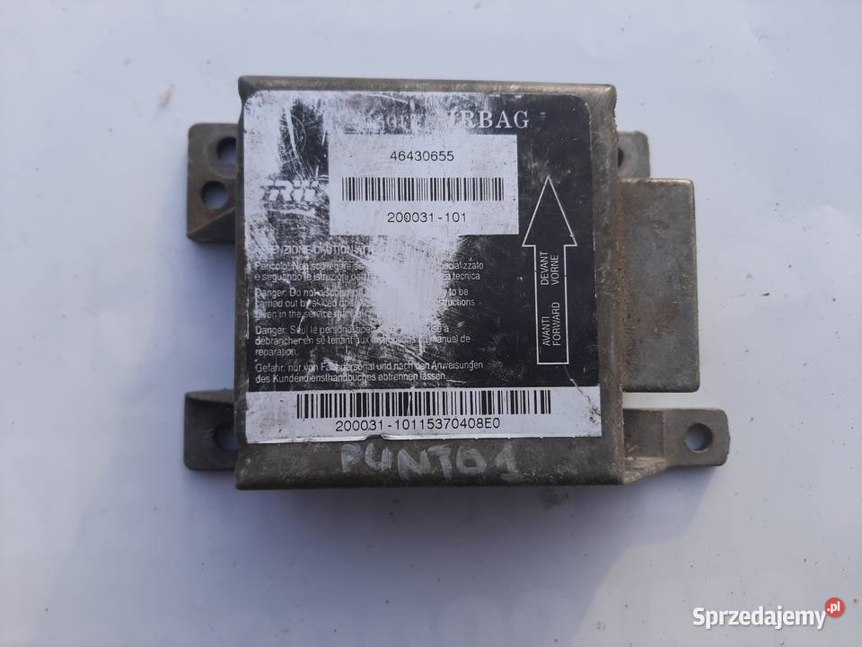 Sensor moduł poduszek Air Bag Fiat Punto osobowe Ksawerów