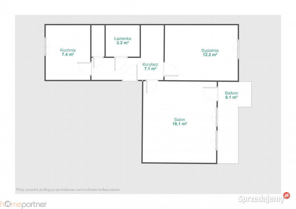 Mieszkanie Wrocław Gołężycka 49m2 2 pokojowe dolnośląskie