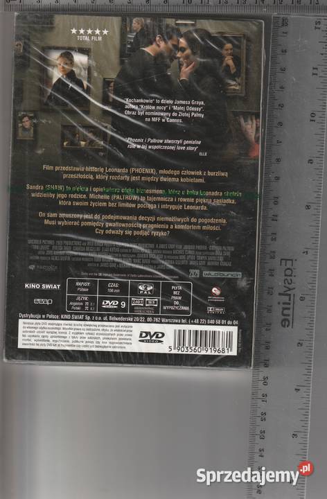 Kochankowie Joaquin PhoenixGwyneth Paltrow DVD Filmy mazowieckie Pruszków