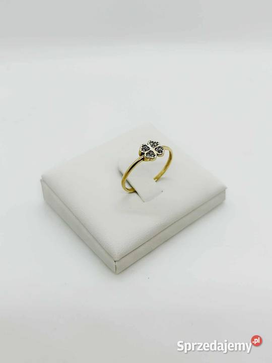 Nowy Złoty Pierścionek pr 585 105g Rozmiar 16 Zegarki i Biżuteria Elbląg