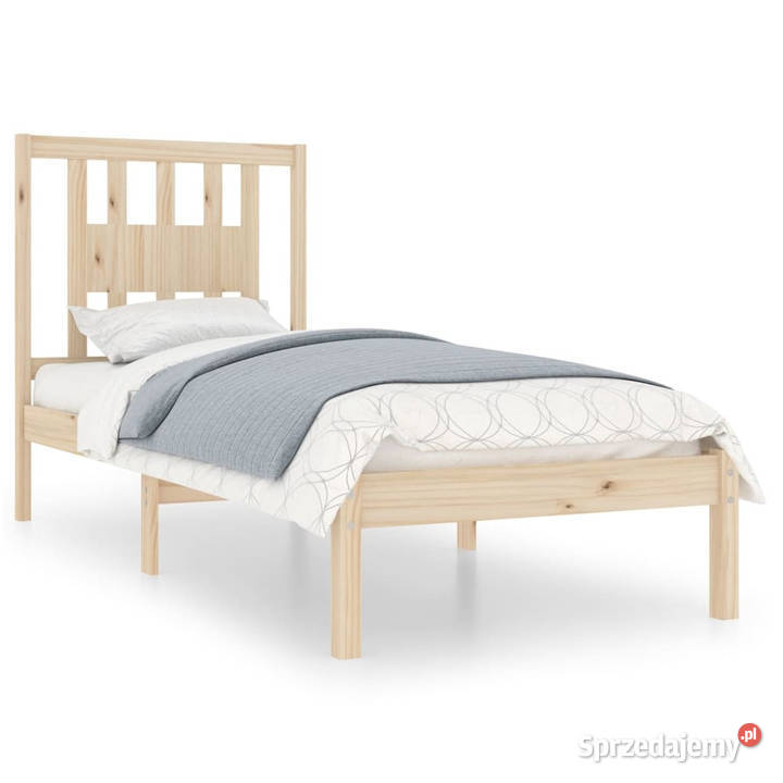 Rama łóżka lite drewno sosnowe 90x200 WM3104048 100cm Łóżka Warszawa