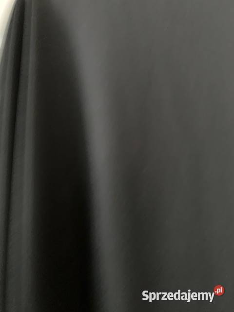 Materiał czarny PRL wełna szer140 dł 275 Rękodzieło Częstochowa