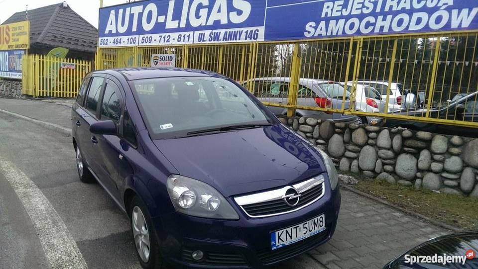 Opel Zafira granatowy nieuszkodzony Zafira małopolskie