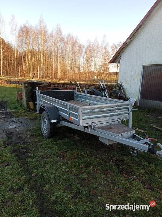 Przyczepka samochodowa wywrotka 1300 dmc Do samochodów osobowych Zalewo sprzedam