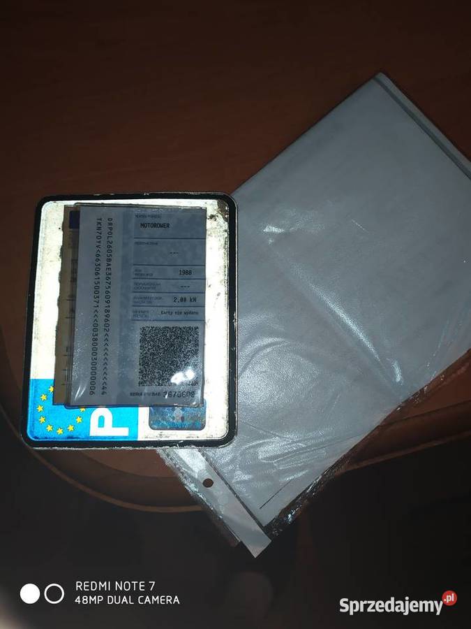 Rama dokumenty Romet ogar 205 zarejestrowana Końskie