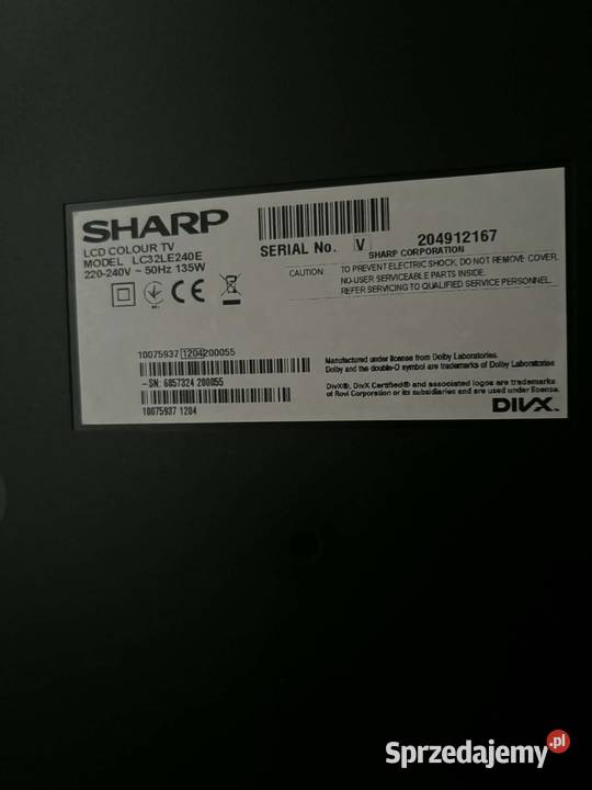 Telewizor Sharp 32 cale kujawsko-pomorskie Solec Kujawski