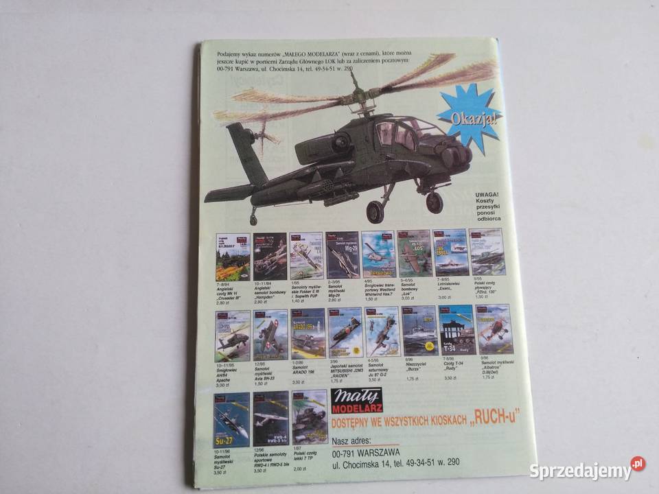Mały Modelarz 451997 okręt szkolny marynarki śląskie sprzedam