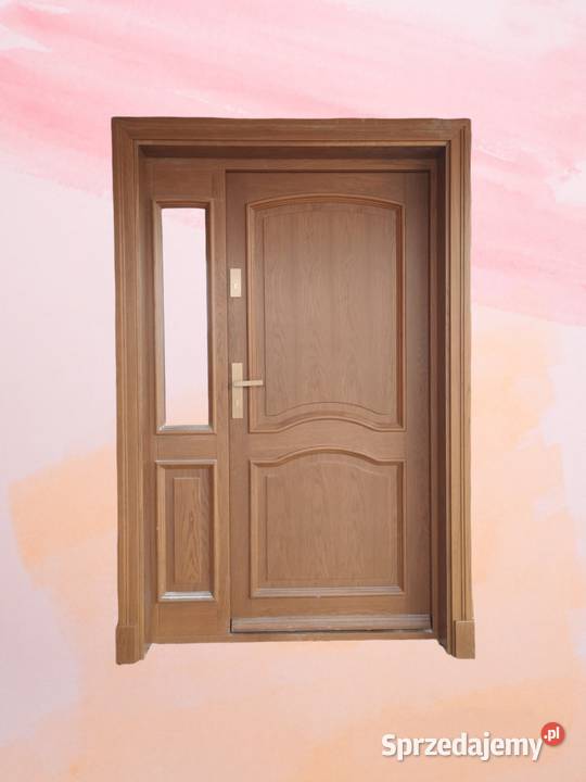Drzwi Zewnętrzne Wejściowe Drewniane mazowieckie Nasielsk