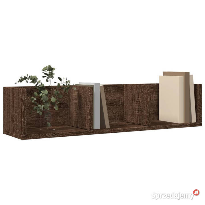 Szafki wiszące 2 brązowy dąb 75x18x165 WM840442 mazowieckie Warszawa