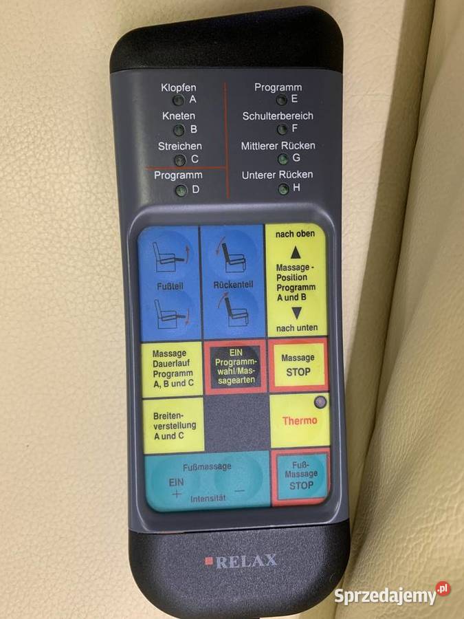 HIMOLLA CUMULUS SKÓRZNY FOTEL Z SUPER MASAŻEM 94cm śląskie Kalety