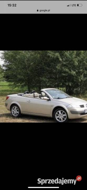 Renault megane 16 cabrio Rok produkcji 2004 Megane Samochody osobowe Cieszków
