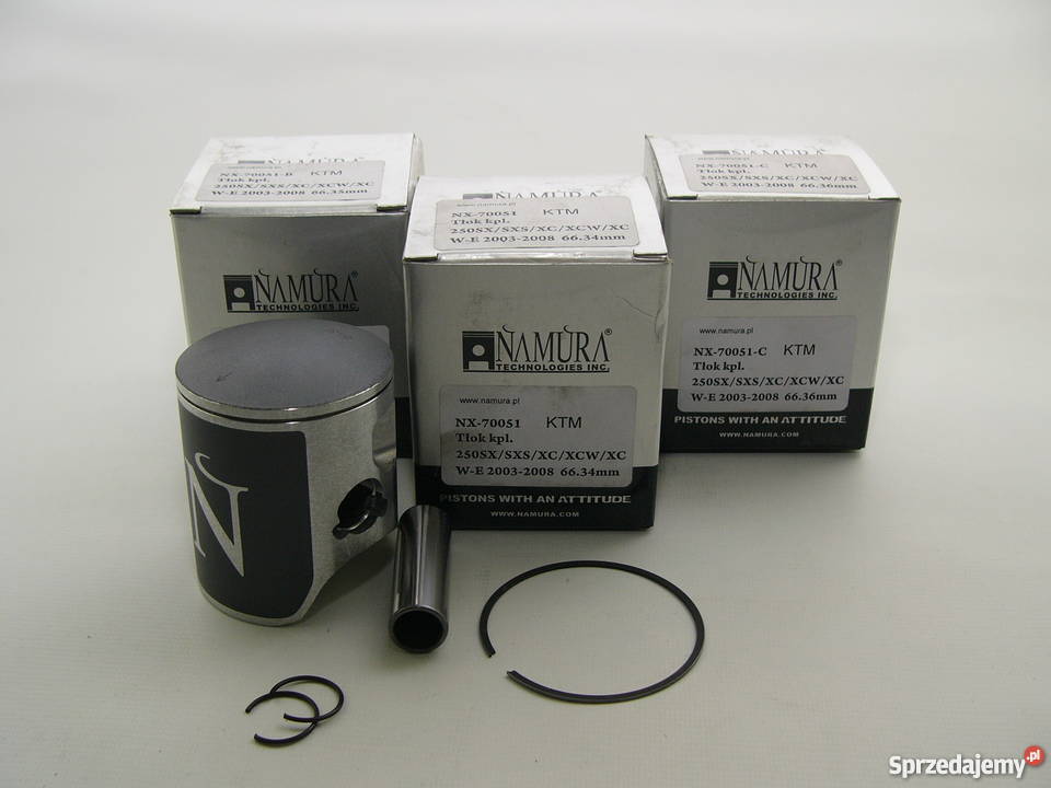 TŁOK komplet tłokowy NAMURA 66364 mm selA EXC śląskie