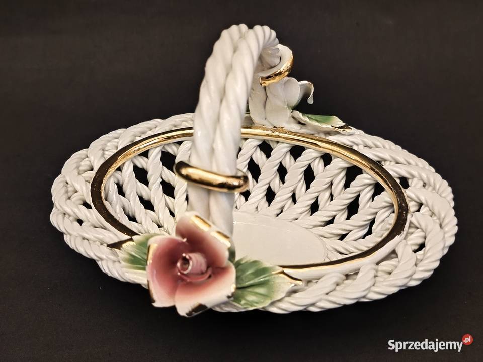 Koszyk porcelanowy Włoski Chełm