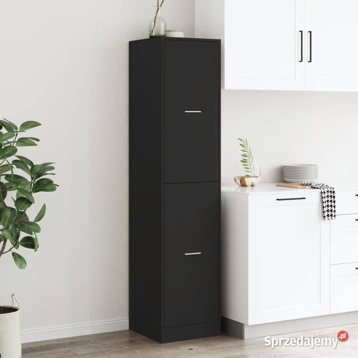 Szafka apteczna czarna 40x41x1745 materiał Warszawa