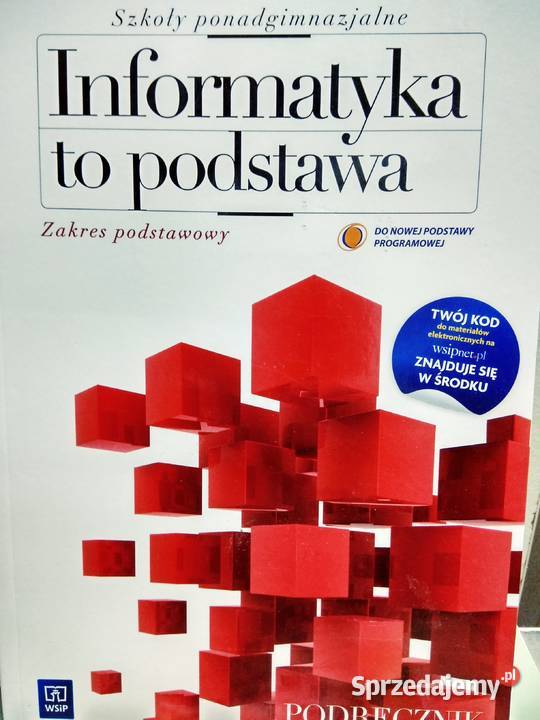 Informatyka to podstawa podręcznik outlet Warszawa