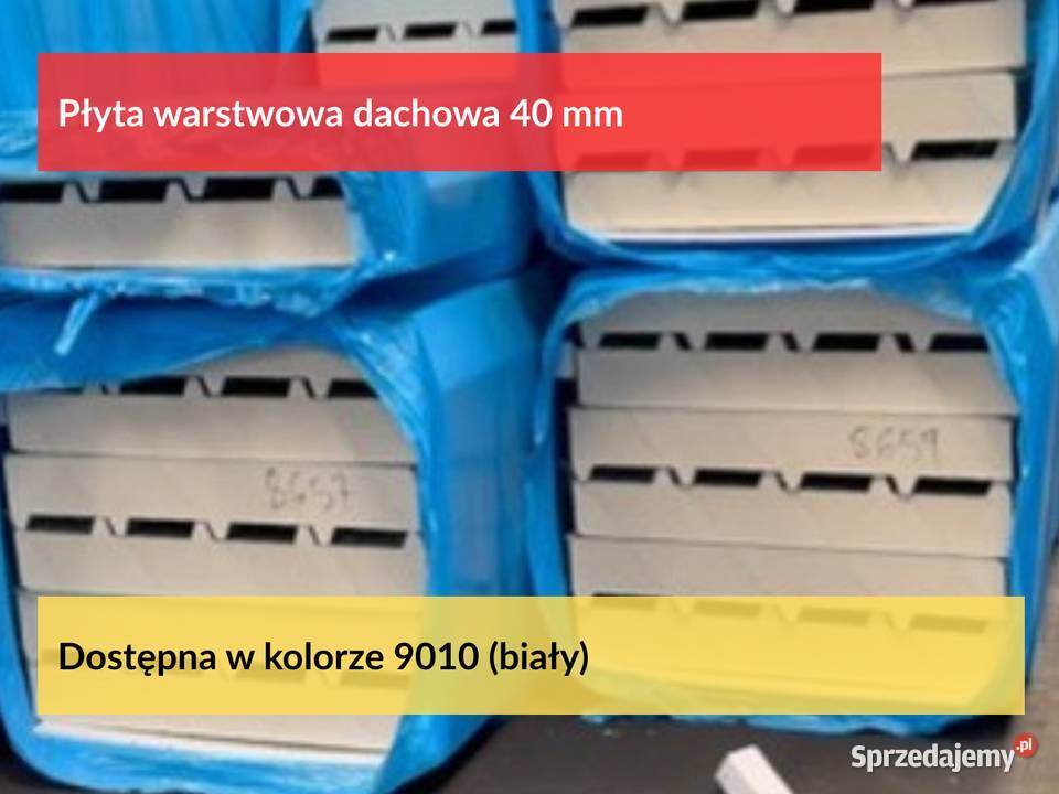 Warstwowa płyta dachowa 80mm Płyty z magazynu Izolacje Puszczykowo