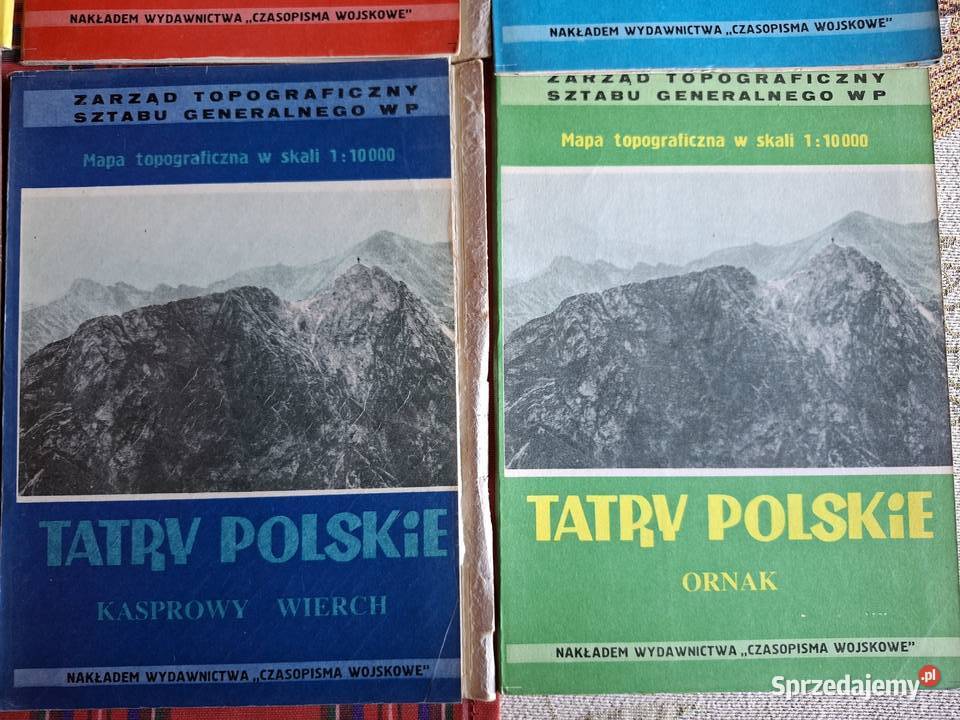 Tatry Polskie mapy topograficzne w skali 1 10 Kraków