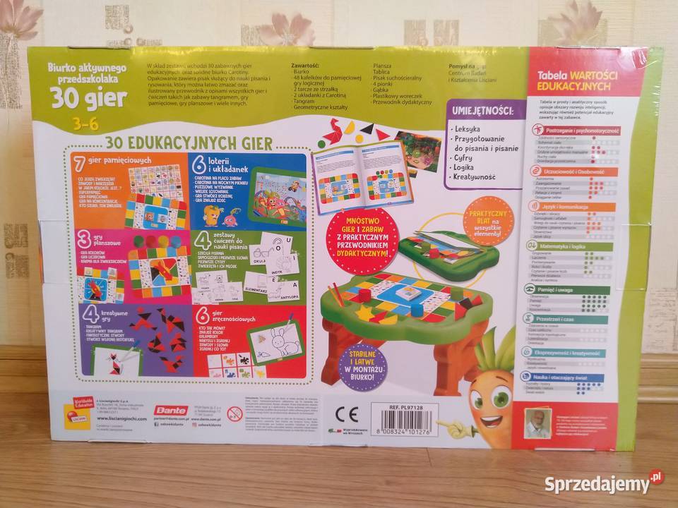 NAJTANIEJ Kreatywne Biurko Przedszkolaka z Grami 3 lata+ Zabrze