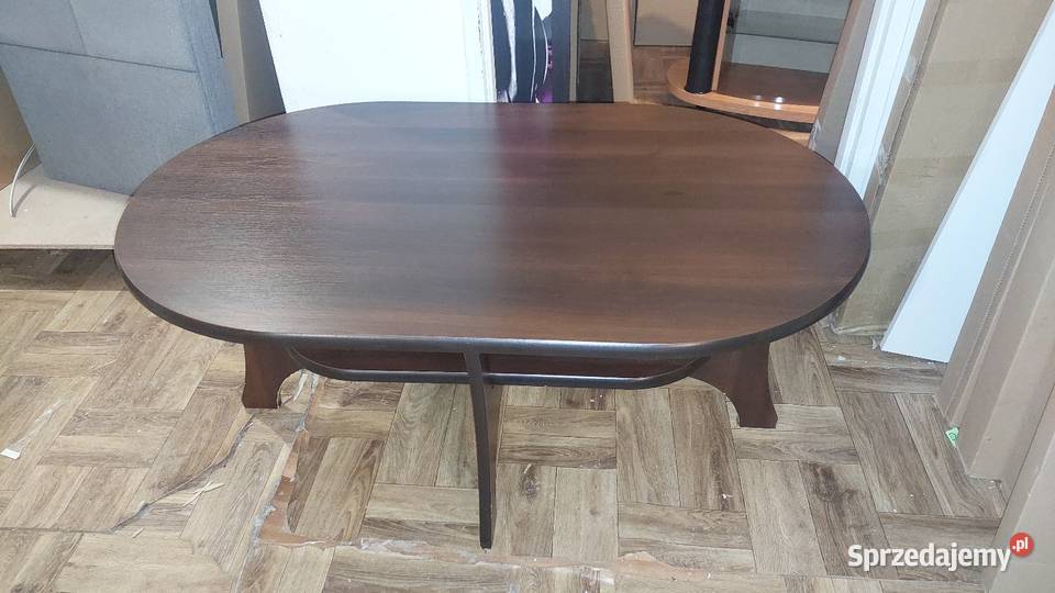 ława owalna brązowa 58cm wielkopolskie Poznań