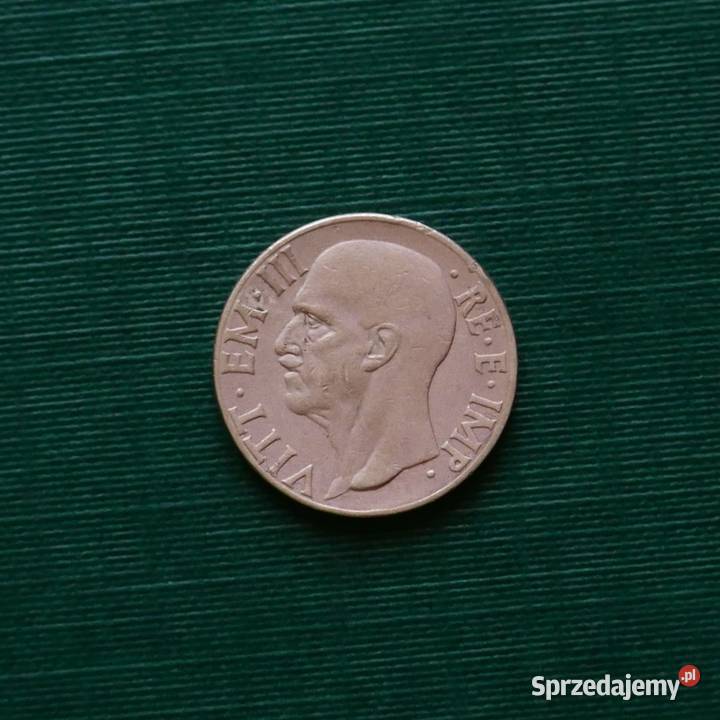 WŁOCHY 10 centesimi 1938r Numizmatyka Gliwice