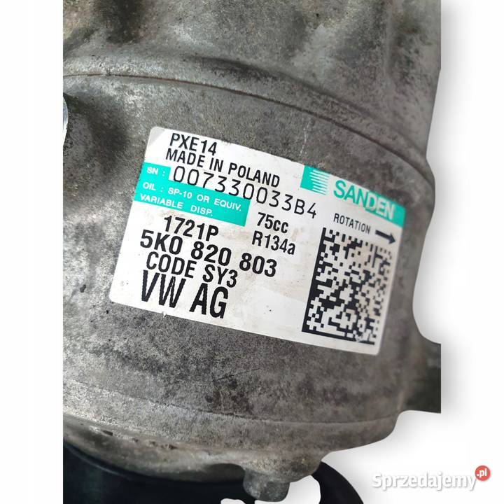 SPRĘŻARKA KLIMATYZACJI VW Golf VI Jetta Touran osobowe lubelskie Chełm