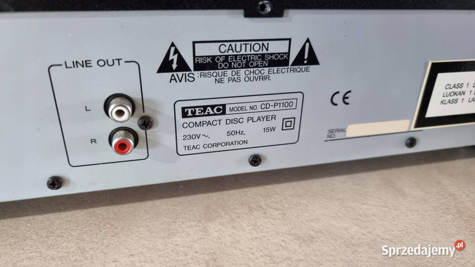 TEAC odtwarzacz kompaktowy CD player P 1100 CDP Odtwarzacze CD i MD Elektronika wielkopolskie Międzychód