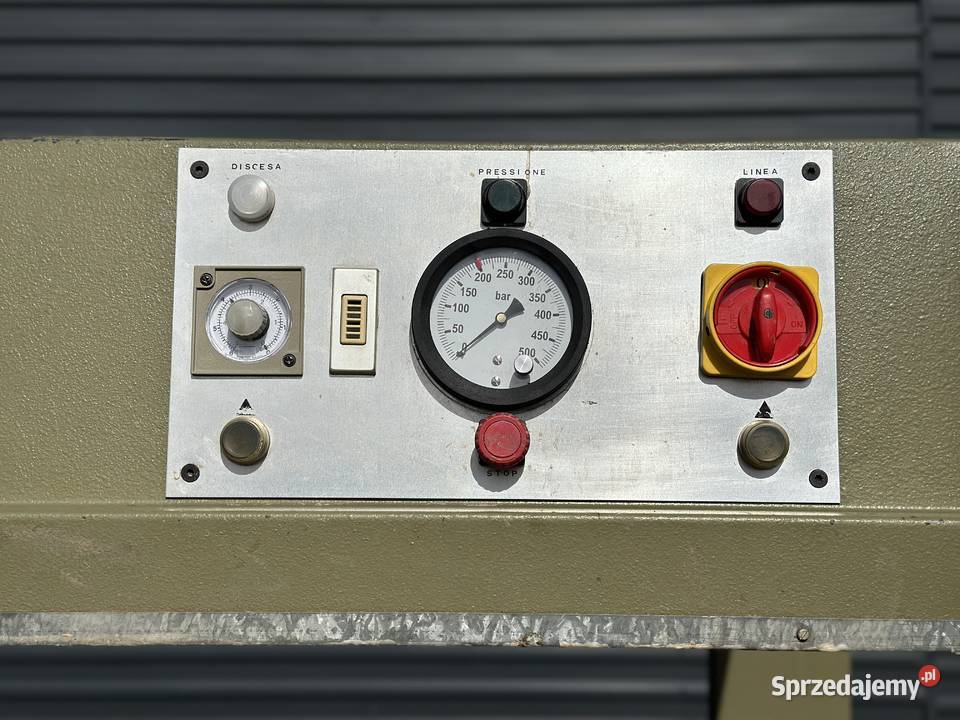 Prasa półkowa hydrauliczna 2500x1200 mm 1341 Łabuńki Pierwsze
