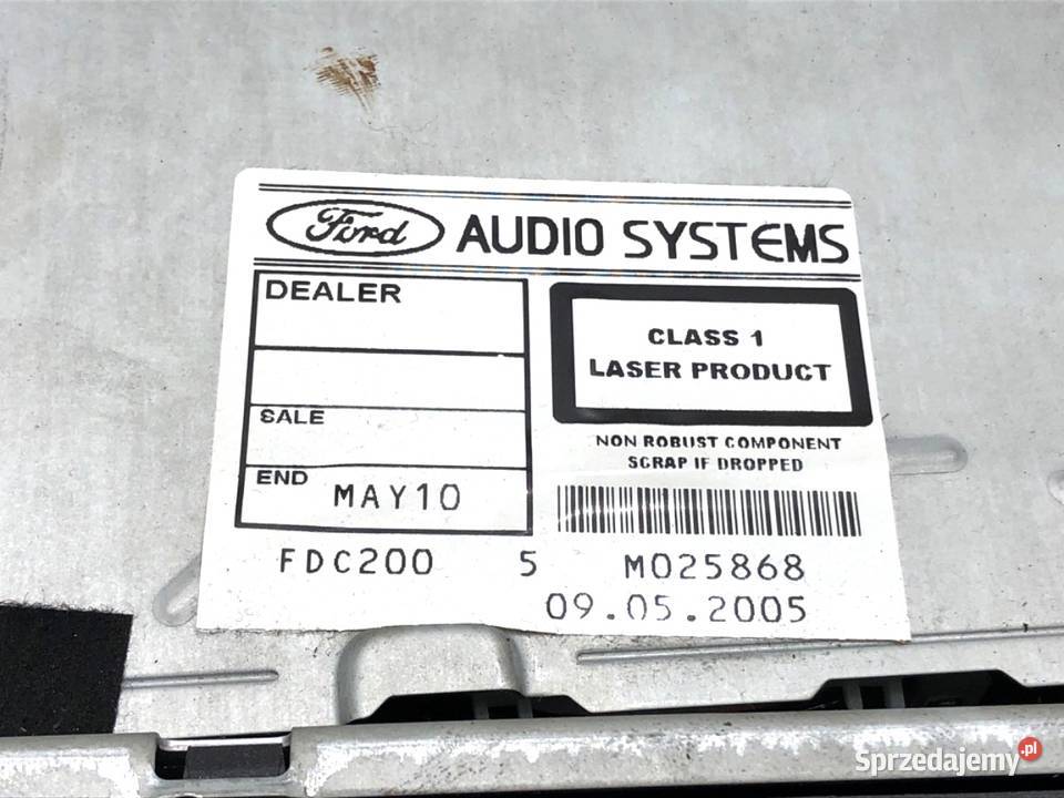 RADIO FORD FOCUS C 4M5T18C815AE 0307 ODTWARZACZ