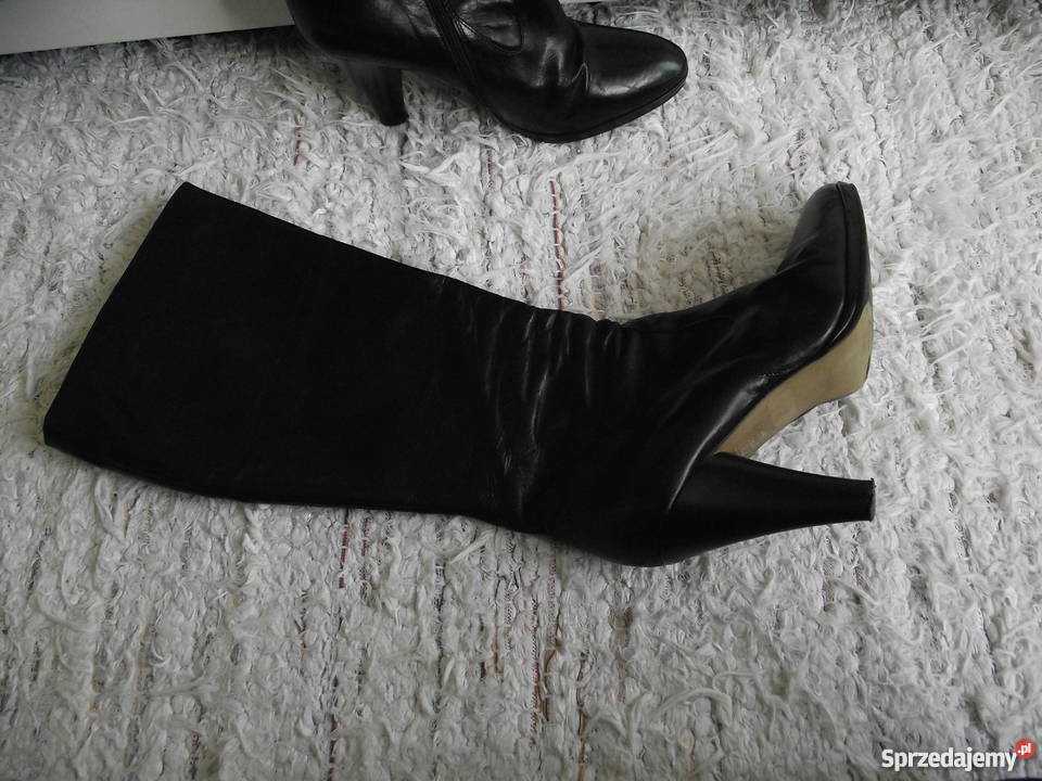 MARKOWE KOZACZKI Z NATURALNEJ SKÓRY r 40 Piła